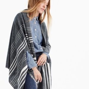 j crew | striped cape-scarf